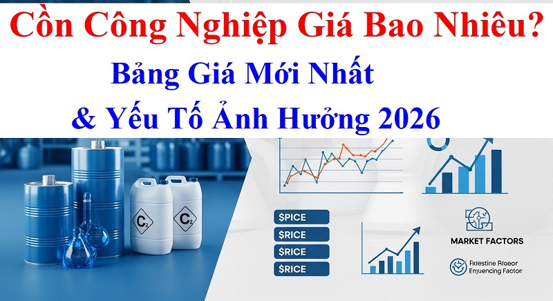 Cồn Công Nghiệp Giá Bao Nhiêu? Bảng Giá Mới Nhất & Yếu Tố Ảnh Hưởng 2026